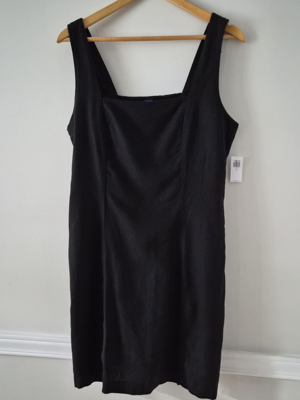 Old Navy Black Square-Neck Midi Dress